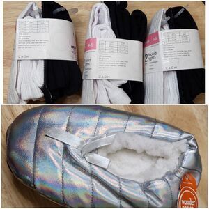 Girls Footed Tights & Slipper Socks Bundle – Size Small 4-6 | NWT